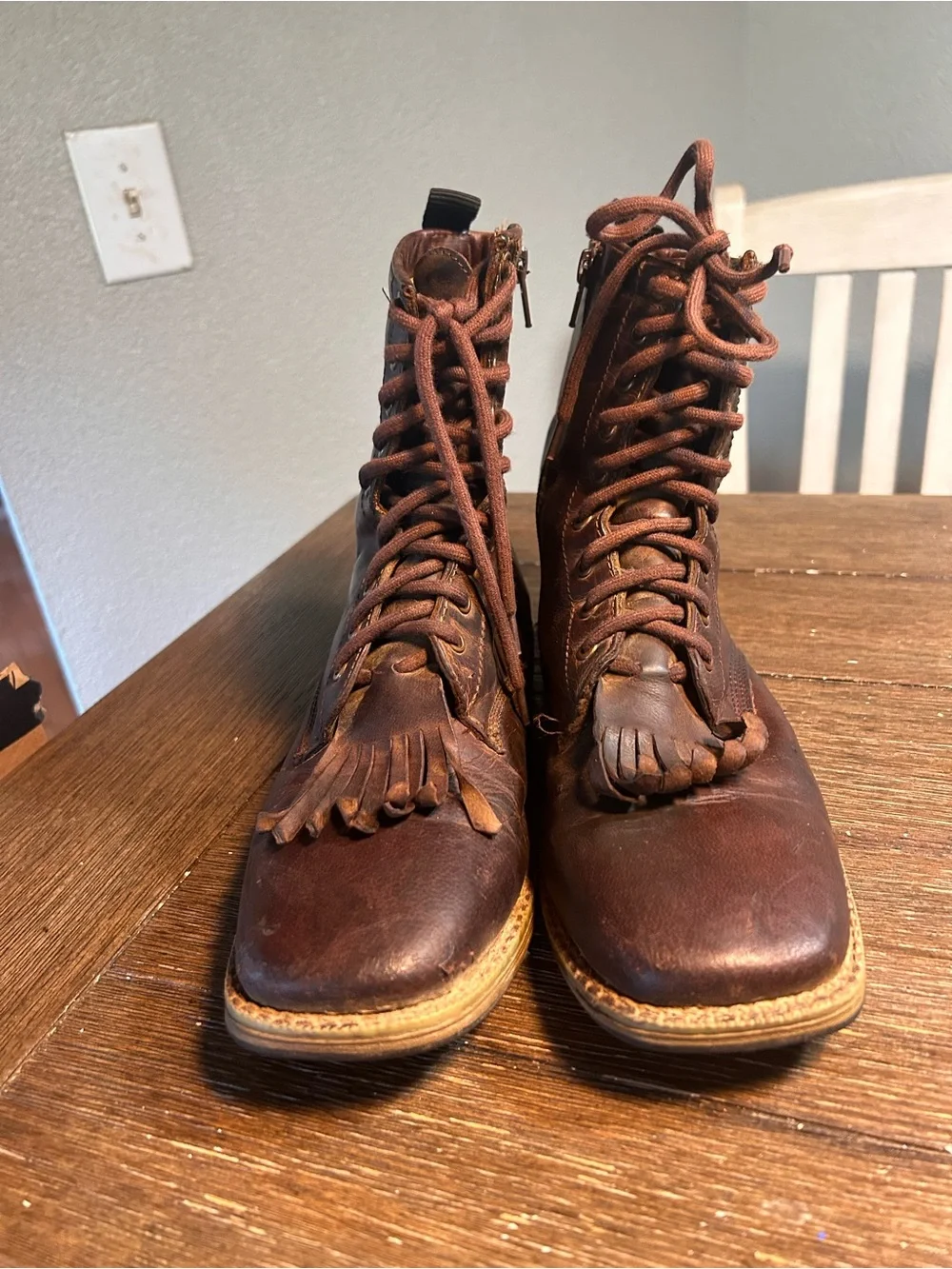 Dan post Kiltie western boots size 6.5 unisex youth